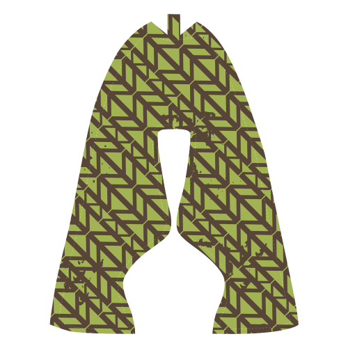 green geometric pattern Men’s Running Shoes (Model 020)