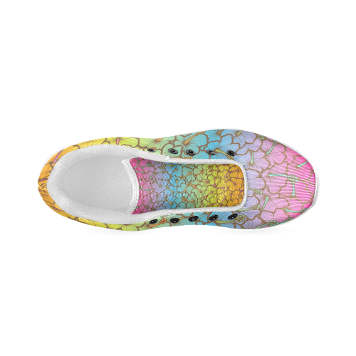 rainbow hibiscus flowers Men’s Running Shoes (Model 020)