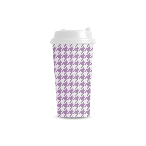 lilac and white houndstooth classic pattern
