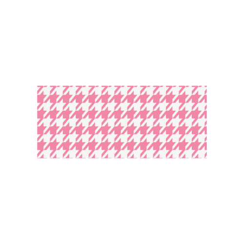 pink and white houndstooth classic pattern