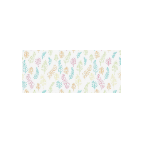 fun feather pattern teal pink orange green