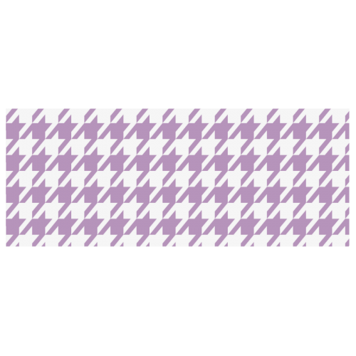 lilac and white houndstooth classic pattern White Mug(11OZ)