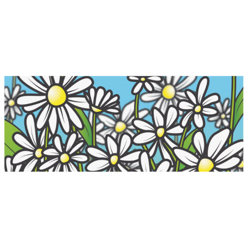 white daisy field flowers Custom Morphing Mug