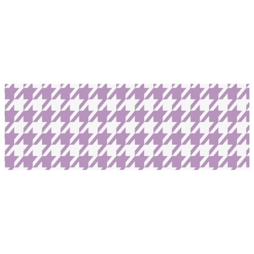 lilac and white houndstooth classic pattern Classic Insulated Mug(10.3OZ)