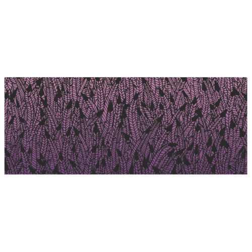 pink purple ombre feather pattern black Custom Morphing Mug