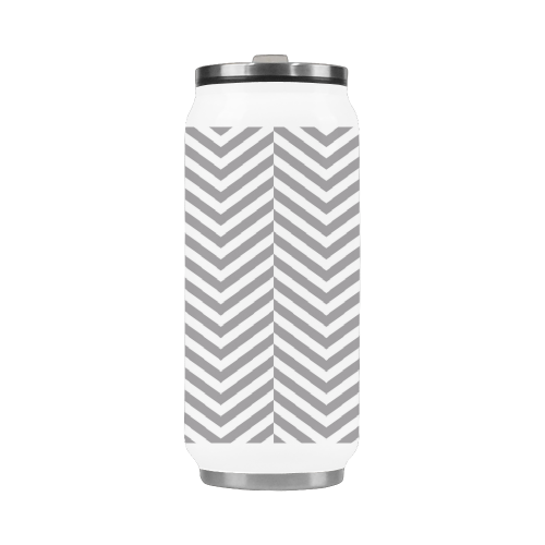 grey and white classic chevron pattern