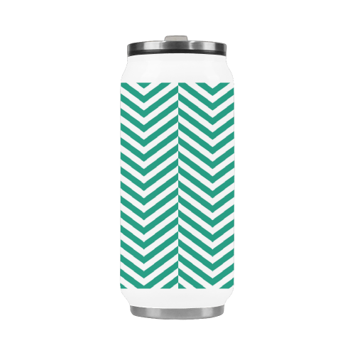 emerald green and white classic chevron pattern