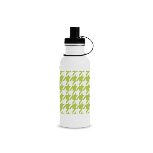 spring green and white houndstooth classic pattern