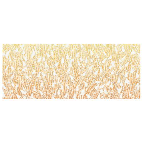 yellow orange ombre feather pattern white Custom Morphing Mug