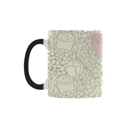 vintage flower pattern Custom Morphing Mug
