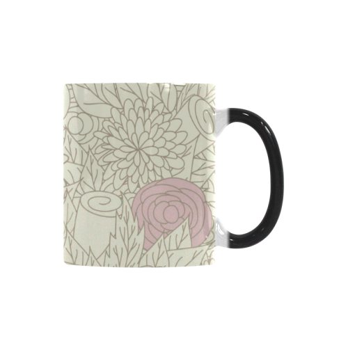 vintage flower pattern Custom Morphing Mug