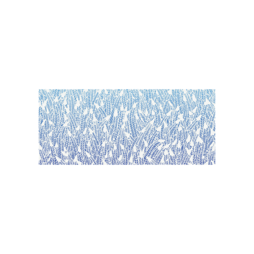 blue ombre feather pattern