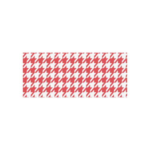 red and white houndstooth classic pattern