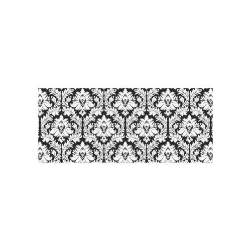 damask pattern black and white