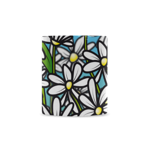 white daisy field flowers White Mug(11OZ)