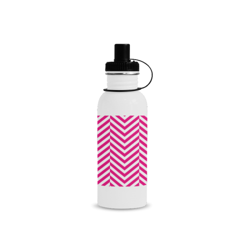 hot pink and white classic chevron pattern