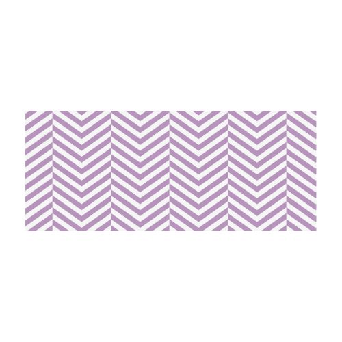 lilac purple and white classic chevron pattern Stainless Steel Vacuum Mug (10.3OZ)