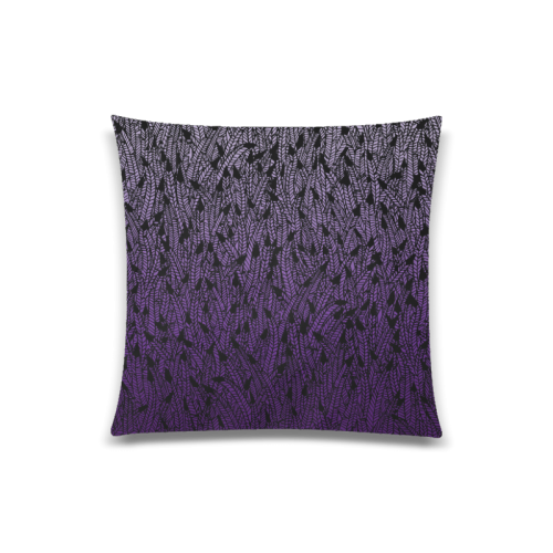 purple ombre feathers pattern black modern