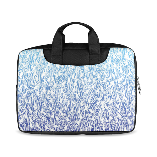 blue ombre feather pattern