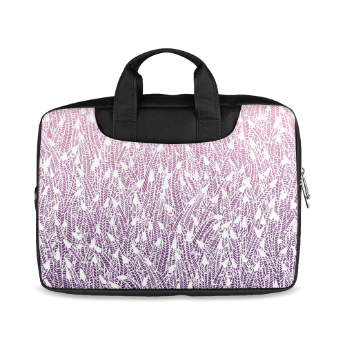 pink purple ombre feather pattern white