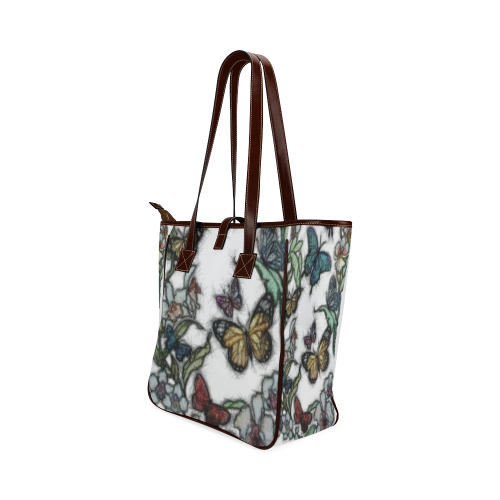 Butterflies and Flowers Classic Tote Bag (Model 1644)