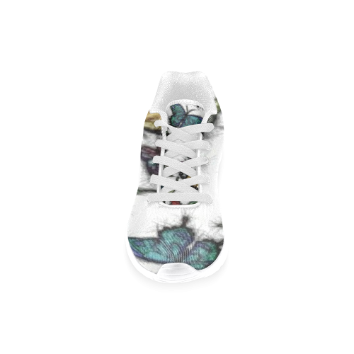 Butterflies and Flowers Women’s Running Shoes (Model 020)