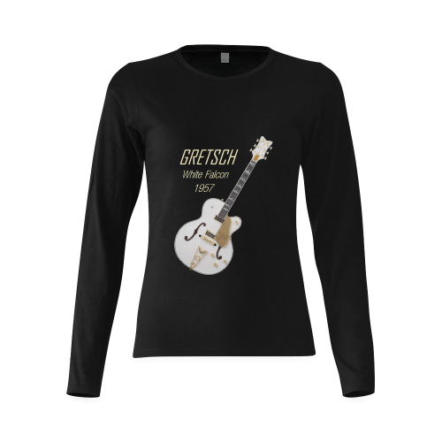 Gretsch  White Falcon 1957 Sunny Women's T-shirt (long-sleeve) (Model T07)