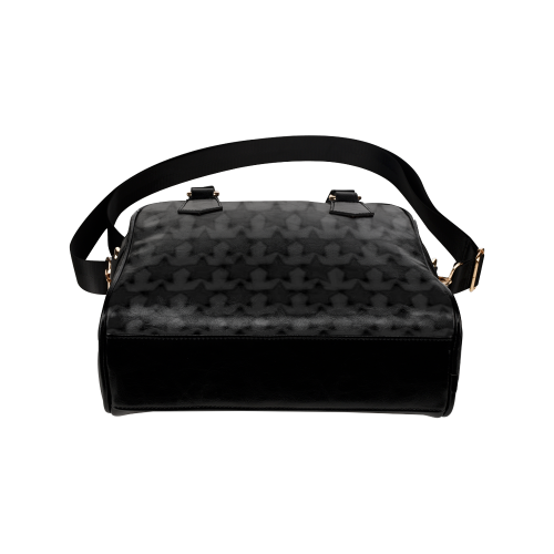 Zappy Black Stars Shoulder Handbag (Model 1634)