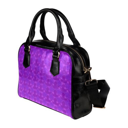 Purple Stars Shoulder Handbag (Model 1634)