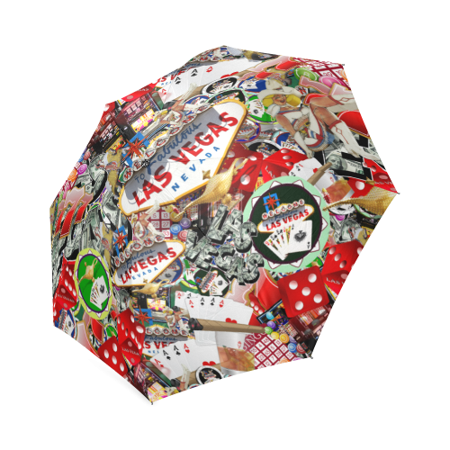 Las Vegas Icons - Gamblers Delight Foldable Umbrella (Model U01)