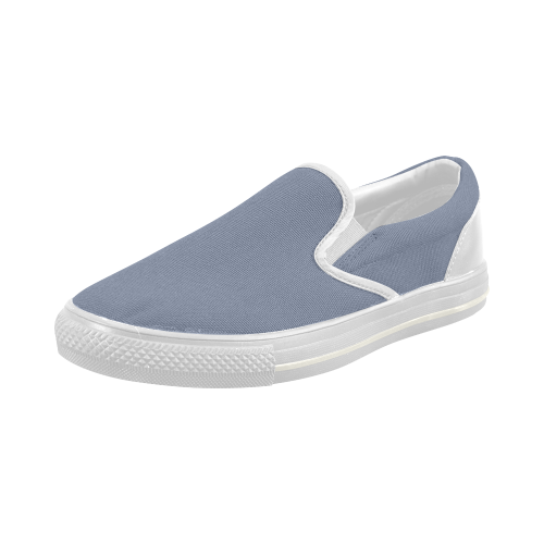 Stonewash Color Accent Women's Slip-on Canvas Shoes (Model 019)