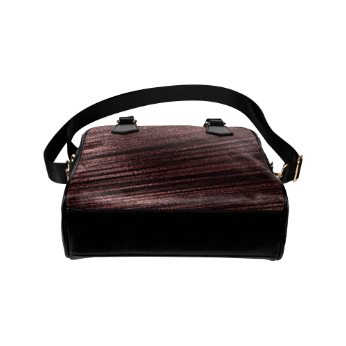 Zappy Brown Stripes Shoulder Handbag (Model 1634)