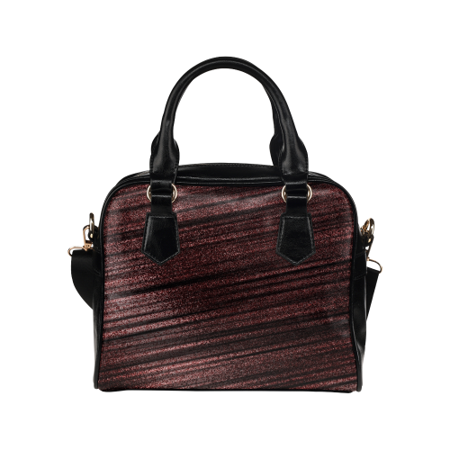 Zappy Brown Stripes Shoulder Handbag (Model 1634)