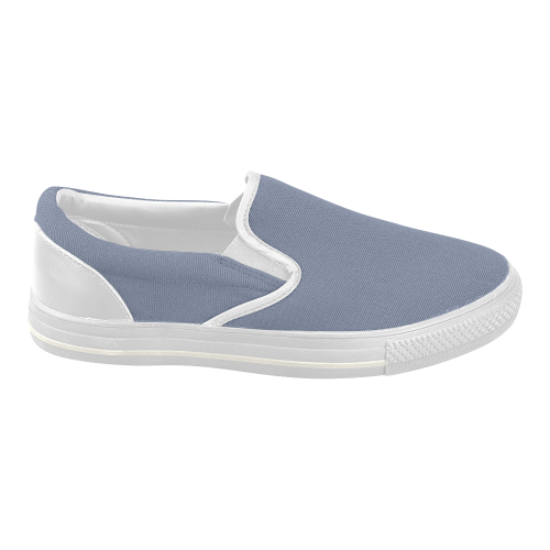 Stonewash Color Accent Women's Slip-on Canvas Shoes (Model 019)