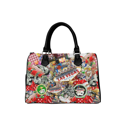 Las Vegas Icons - Gamblers Delight Boston Handbag (Model 1621)