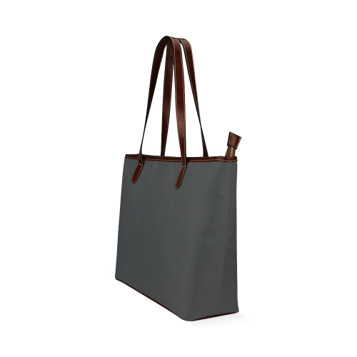 Pirate Black Color Accent Shoulder Tote Bag (Model 1646)