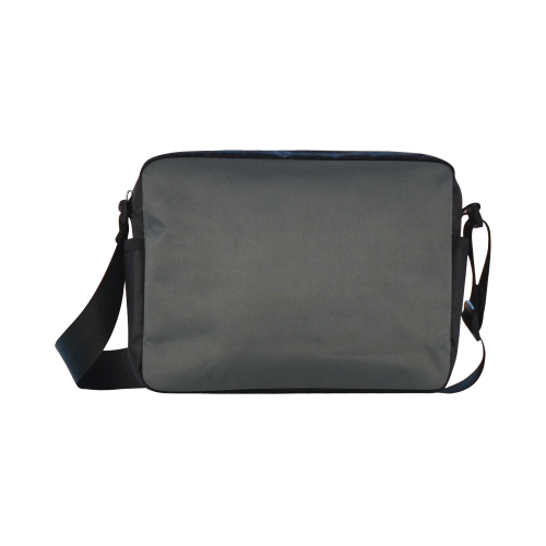 Pirate Black Color Accent Classic Cross-body Nylon Bags (Model 1632)