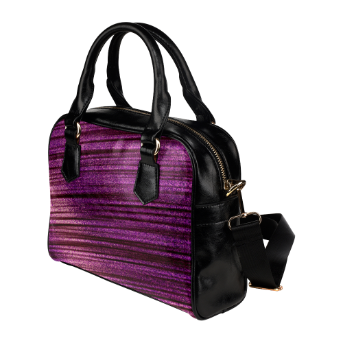 Zappy Purple Stripes Shoulder Handbag (Model 1634)