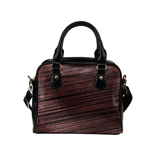Zappy Brown Stripes Shoulder Handbag (Model 1634)