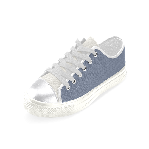 Stonewash Color Accent Women's Classic Canvas Shoes (Model 018)