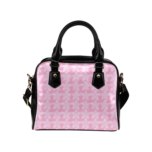 Zappy Pink Stars Shoulder Handbag (Model 1634)