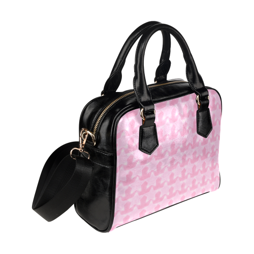 Zappy Pink Stars Shoulder Handbag (Model 1634)