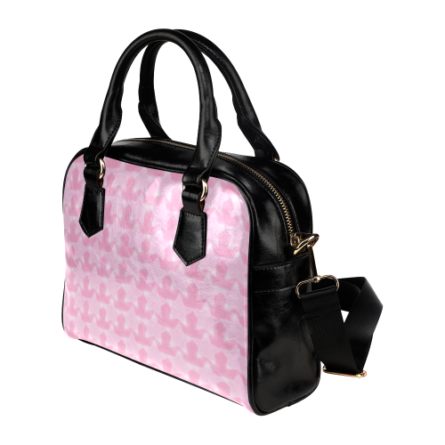 Zappy Pink Stars Shoulder Handbag (Model 1634)