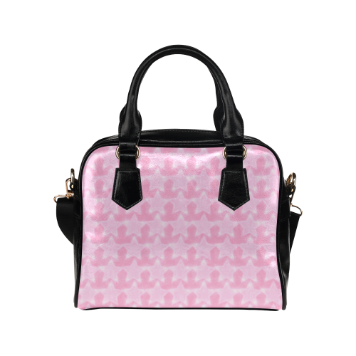 Zappy Pink Stars Shoulder Handbag (Model 1634)