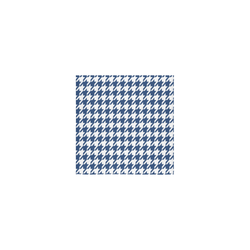 dark blue and white houndstooth classic pattern Square Towel 13“x13”