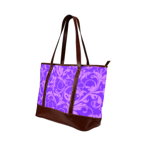 Vintage Swirls Amethyst Ultraviolet Purple Tote Handbag (Model 1642)