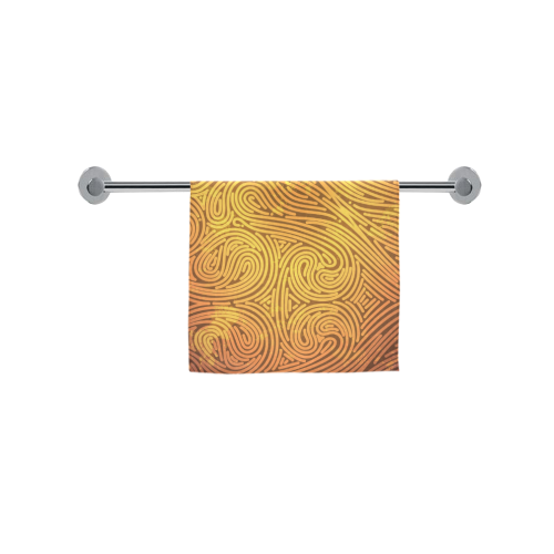 gold leaf abstract pattern Custom Towel 16"x28"