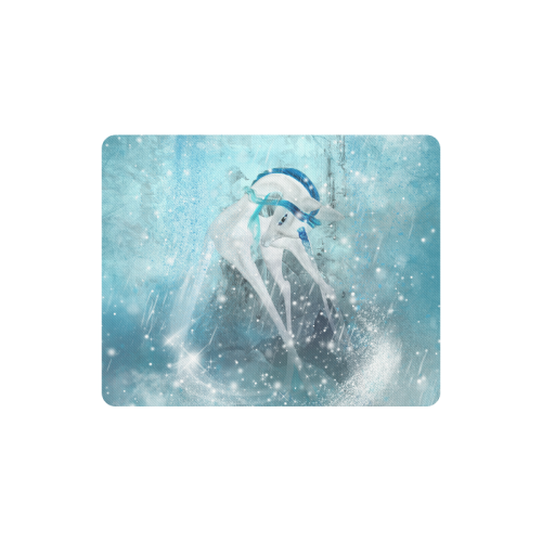 Snowflake Unicorn Rectangle Mousepad