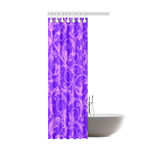 Vintage Swirls Amethyst Ultraviolet Purple Shower Curtain 36"x72"