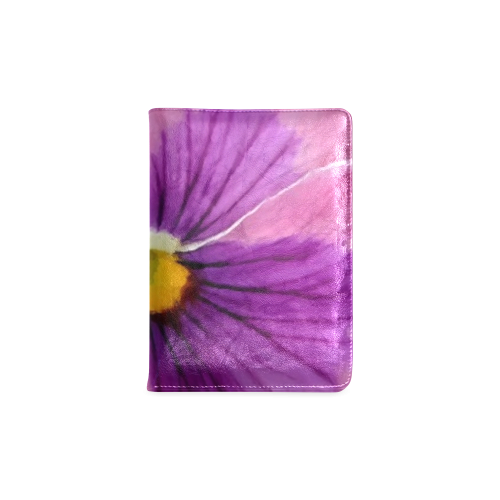 Pink and Purple Pansy Custom NoteBook A5